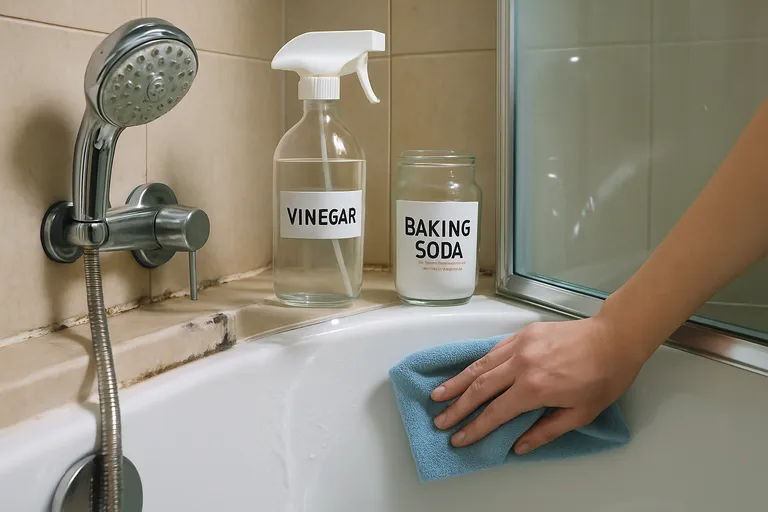 Dag kalkaanslag en schimmel, hallo frisse, glanzende douche