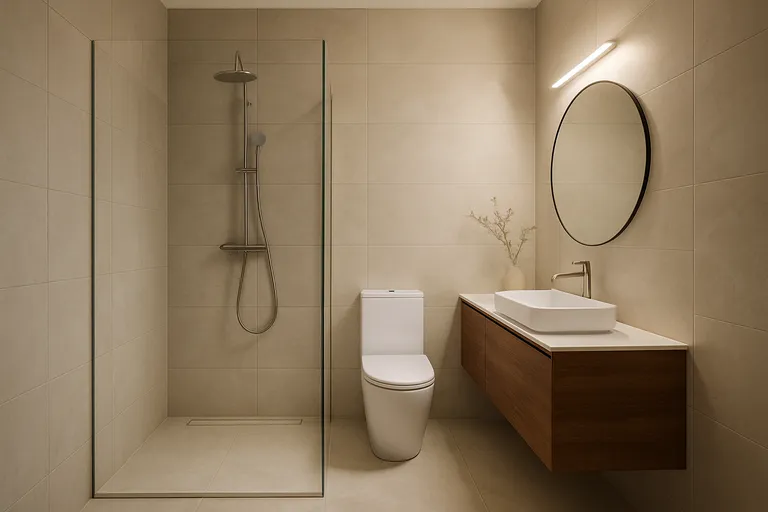 Materialen, licht en kleine badkamer inspiratie 4m2