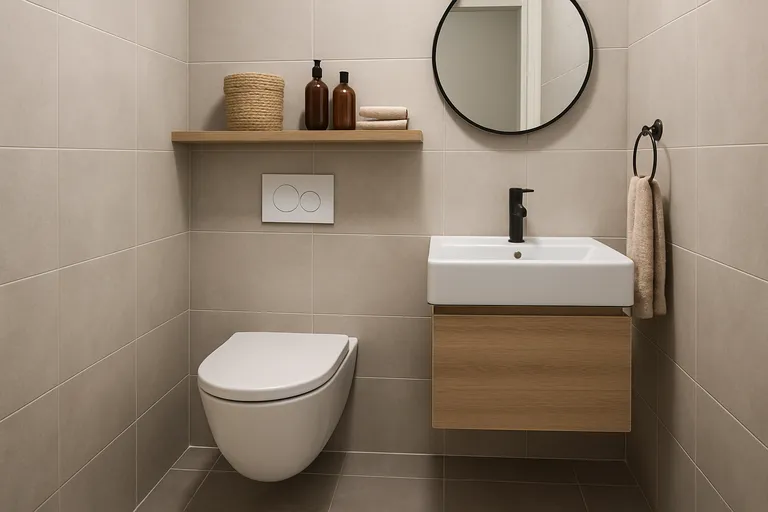 Sanitair en opbergruimte die ruimte winnen