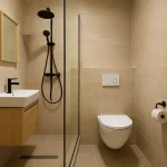 Slimme badkamerindeling: ruimte winnen met een elegante scheiding tussen douche en toilet