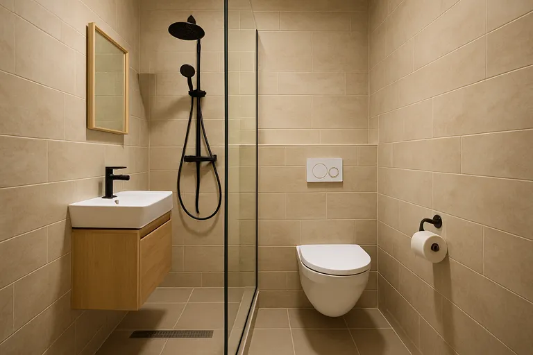 Slimme badkamerindeling: ruimte winnen met een elegante scheiding tussen douche en toilet