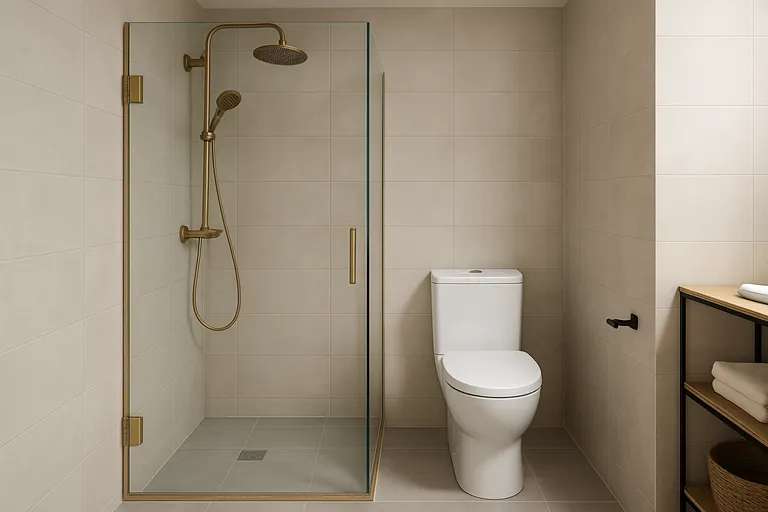 Waarom douche en toilet naast elkaar?