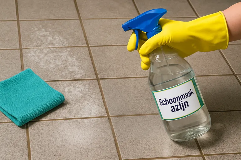Zo maak je tegels weer stralend met schoonmaakazijn en pak je kalkaanslag en vuil blijvend aan