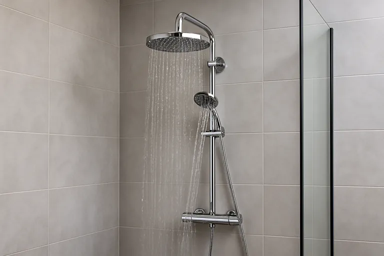 Laat je badkamer stralen met een chroomkleurige regendouche