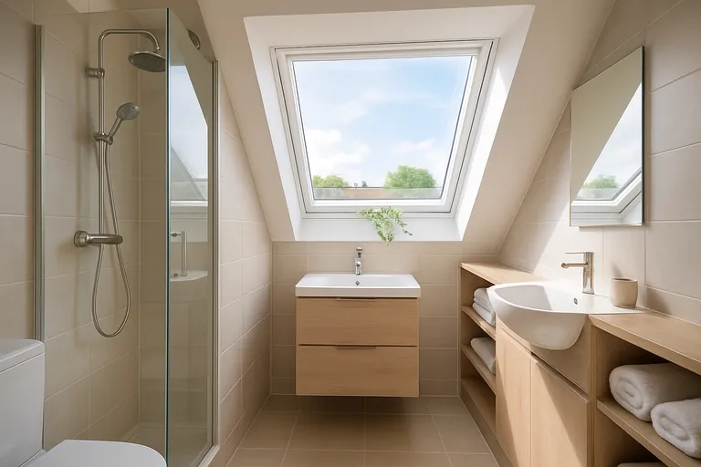 Maximale ruimte en licht in je compacte badkamer met dakkapel