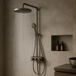 Tijdloze luxe in je badkamer met de Grohe regendouche in gunmetal afwerking
