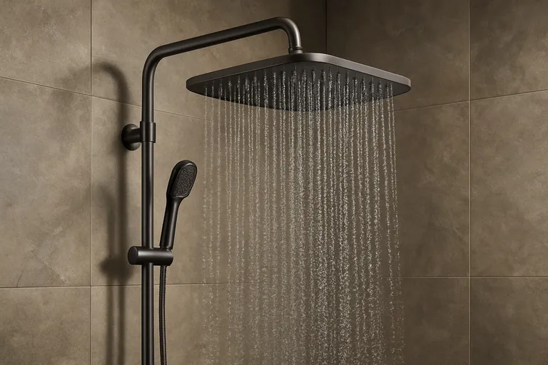 Wat is een Grohe regendouche in gunmetal?